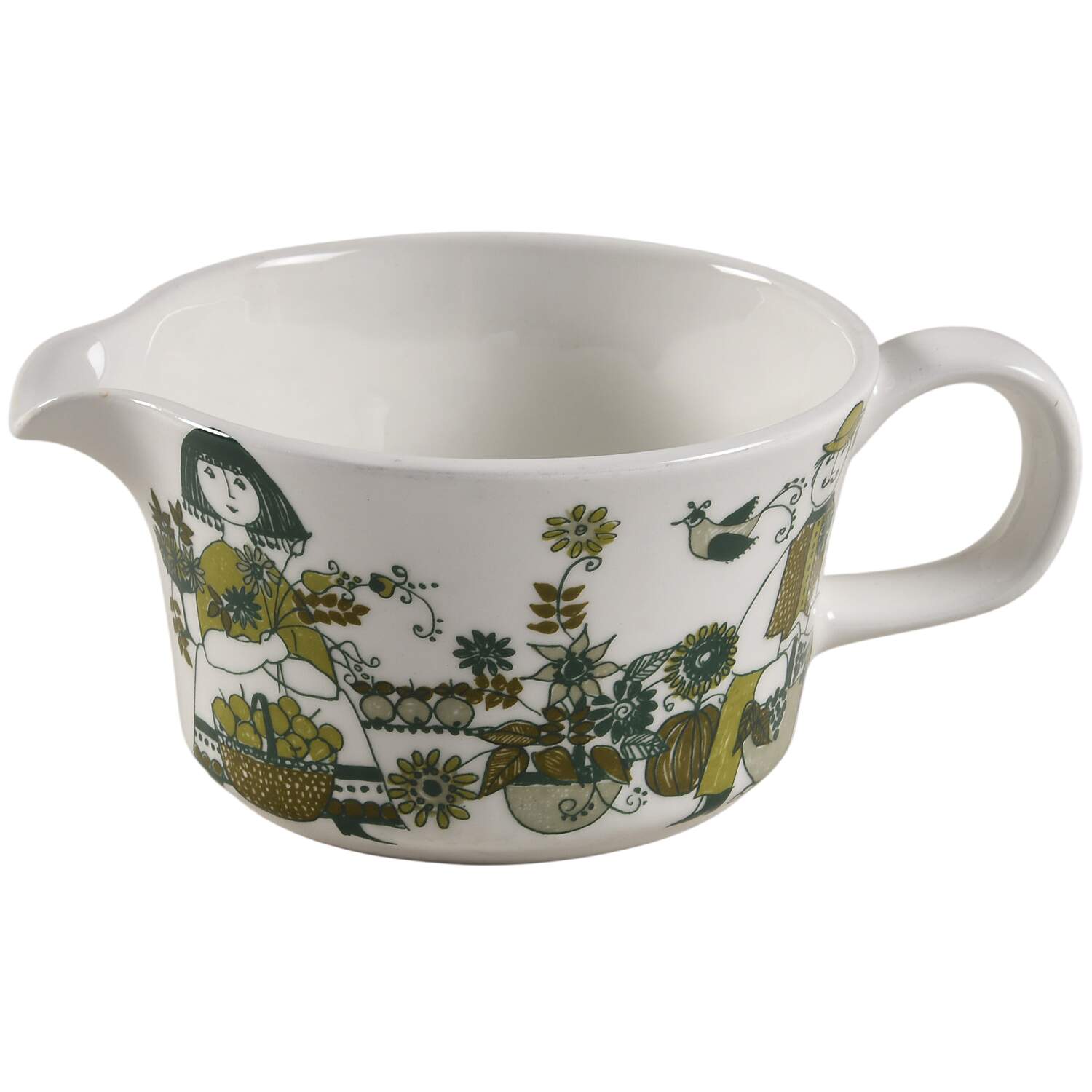 Market Round Gravy Boat by Figgjo (Norway)-1