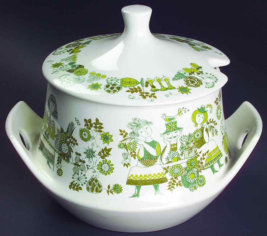 Market Tureen &  Lid by Figgjo (Norway)-1