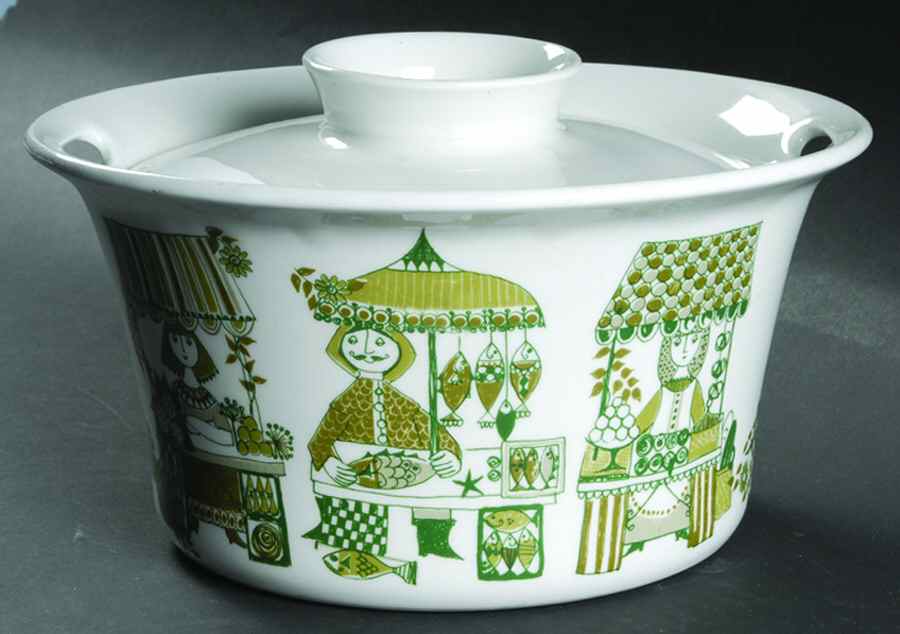 Market 2 Qt Round Covered Casserole by Figgjo (Norway)-1