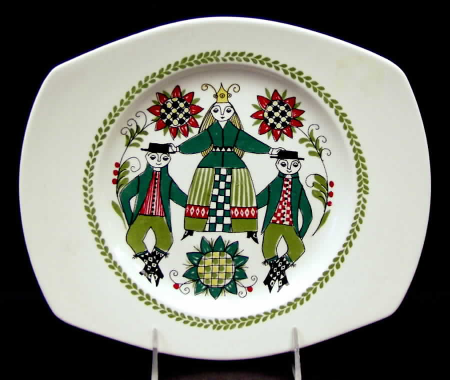 Saga 10" Oval Serving Platter by Figgjo (Norway)-1