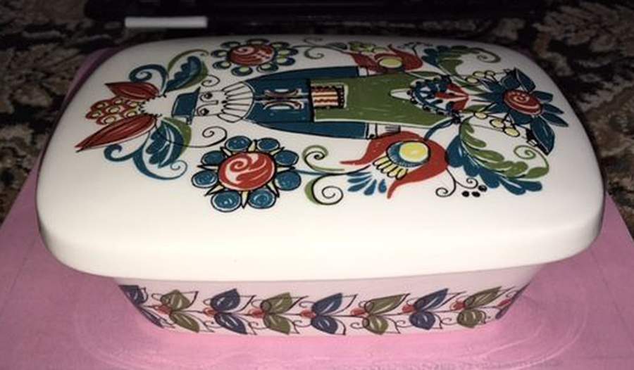 Saga Butter Tub & Lid by Figgjo (Norway)-1