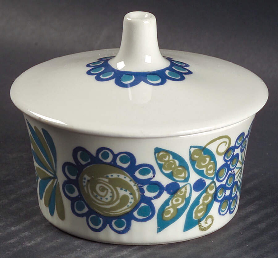 Turi Gramstad Oliver Mini Sugar Bowl & Lid by Figgjo (Norway)-1