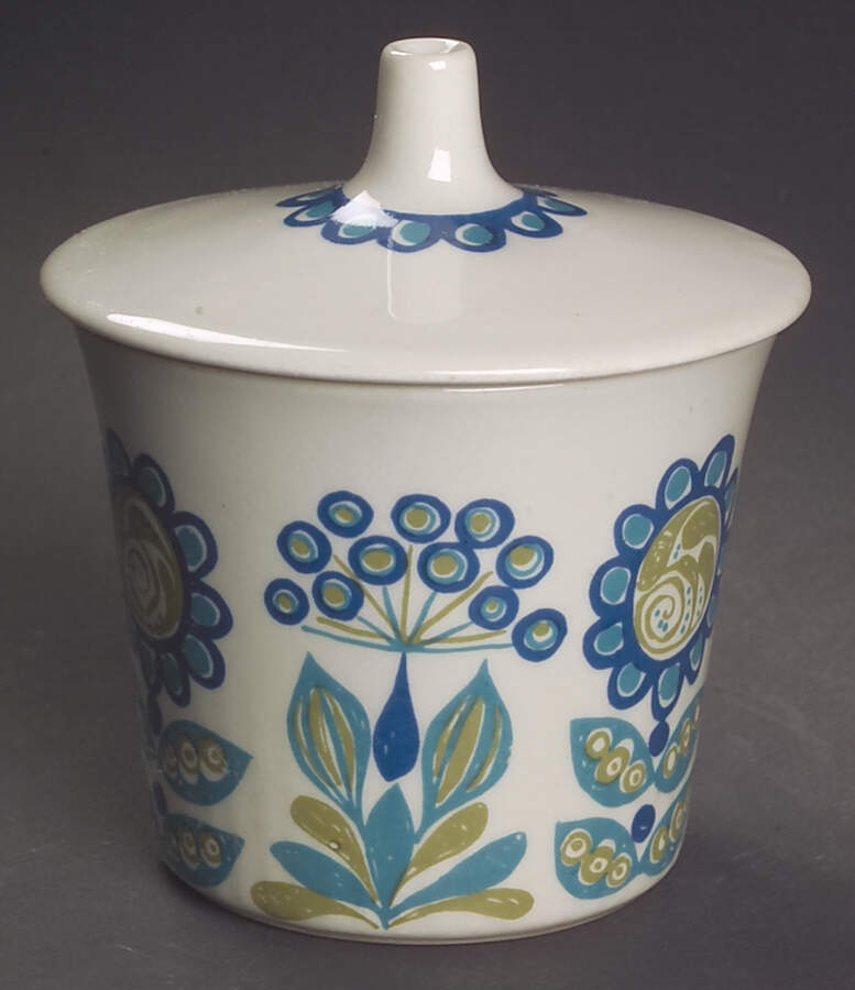 Turi Gramstad Oliver Sugar Bowl & Lid by Figgjo (Norway)-1