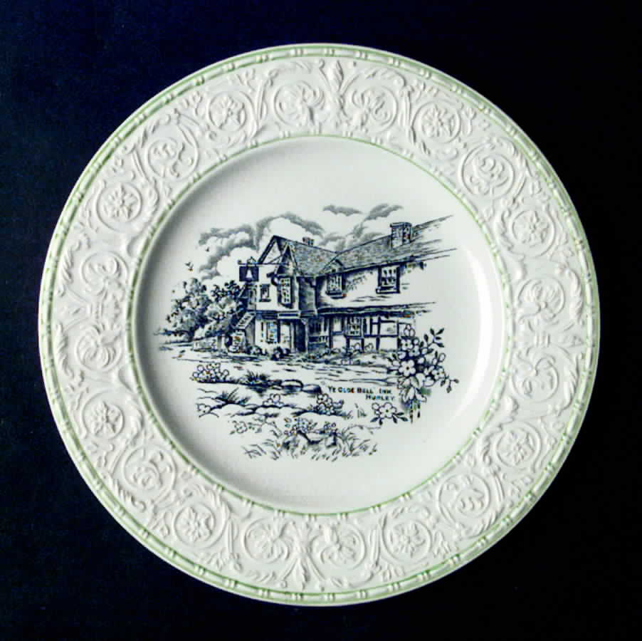 British Scenes Salad Plate by S Fieldings & Co.-1