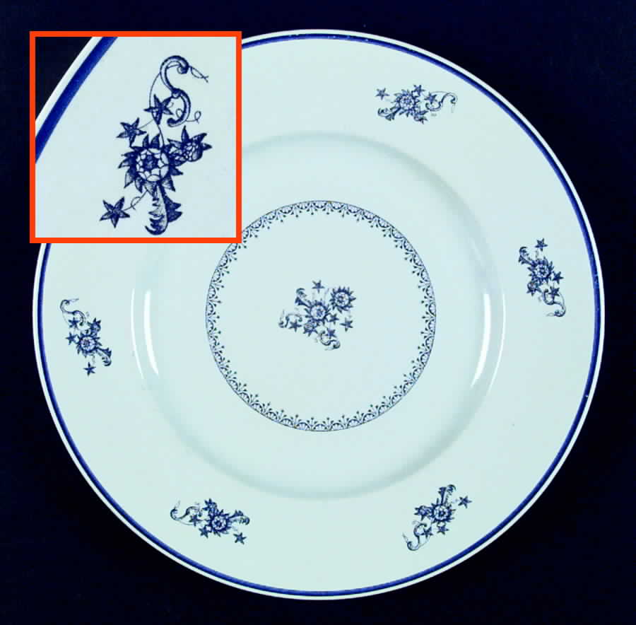 Chelsea Blue Dinner Plate by S Fieldings & Co.-1