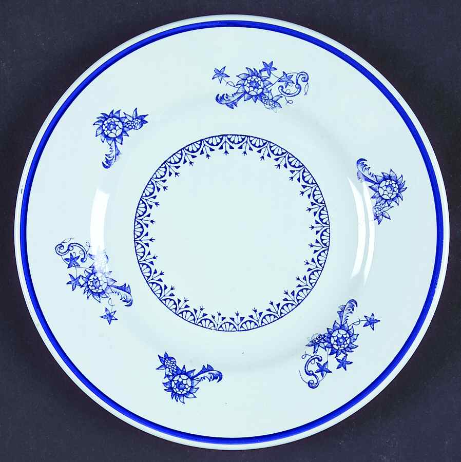 Chelsea Blue Bread & Butter Plate by S Fieldings & Co.-1