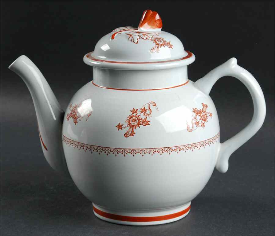 Chelsea Red Teapot & Lid by S Fieldings & Co.-1
