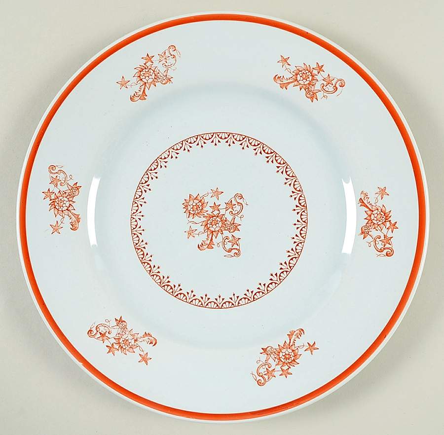 Chelsea Red Salad Plate by S Fieldings & Co.-1
