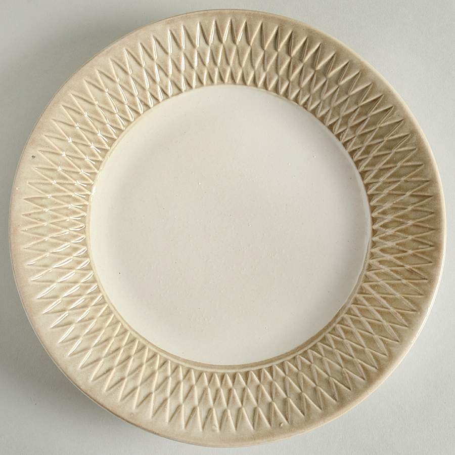 Harlequin Linen and Bone Salad Plate by Fioriware-1