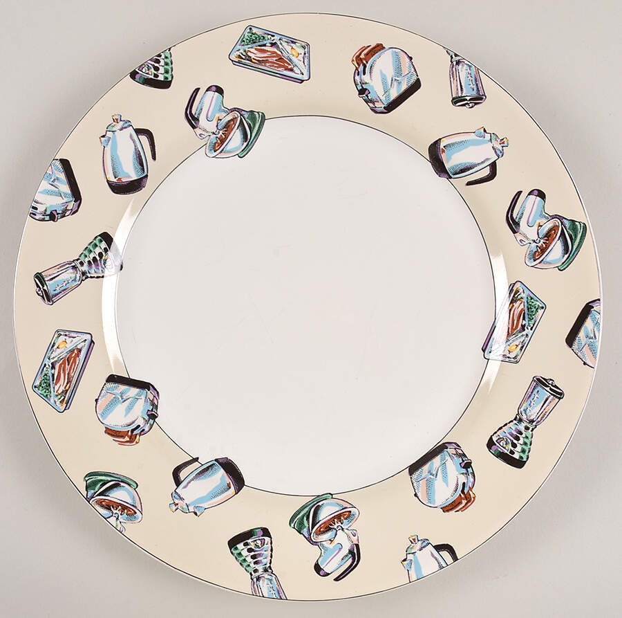 50's Kitchen 12" Chop Plate (Round Platter) by Fitz & Floyd-1