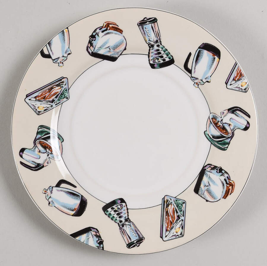 50's Kitchen Saucer by Fitz & Floyd-1