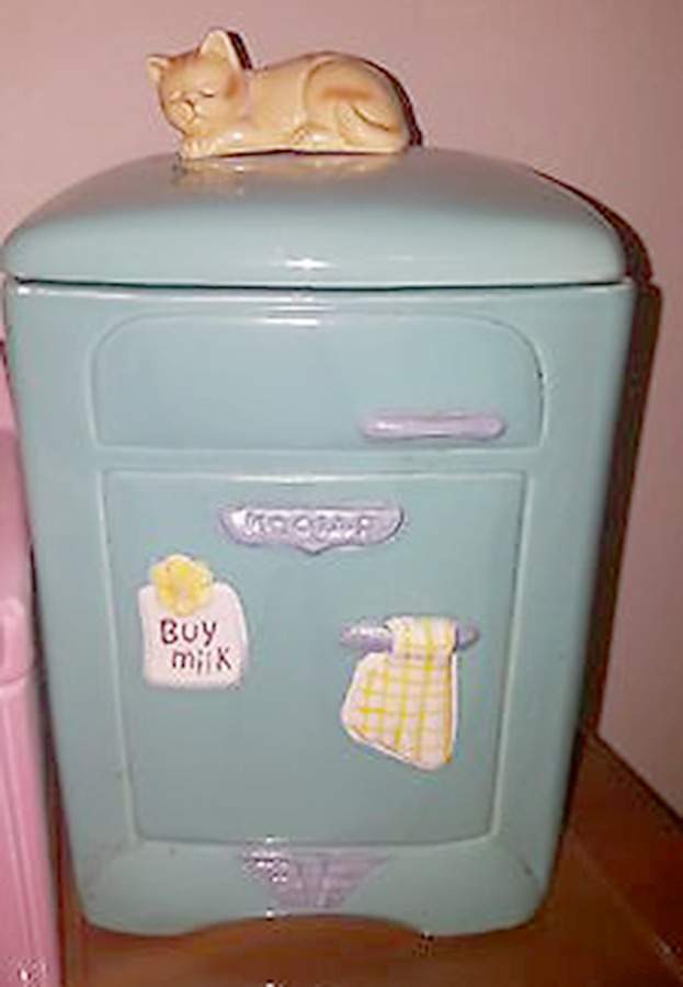 50's Kitchen Large Canister & Lid by Fitz & Floyd-1