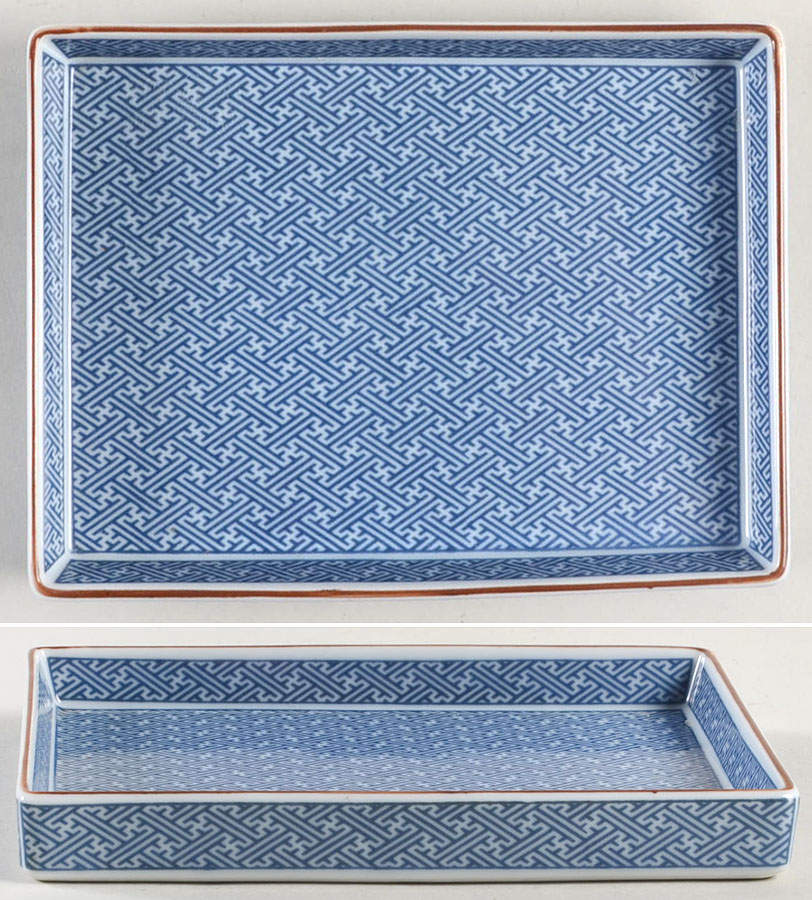 Ajiro 6" Rectangular Plate by Fitz & Floyd-1