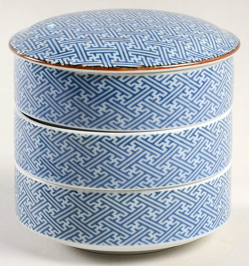 Ajiro (4 Piece) Small Stack Set (3 Small Bowls & Lid) by Fitz & Floyd-1