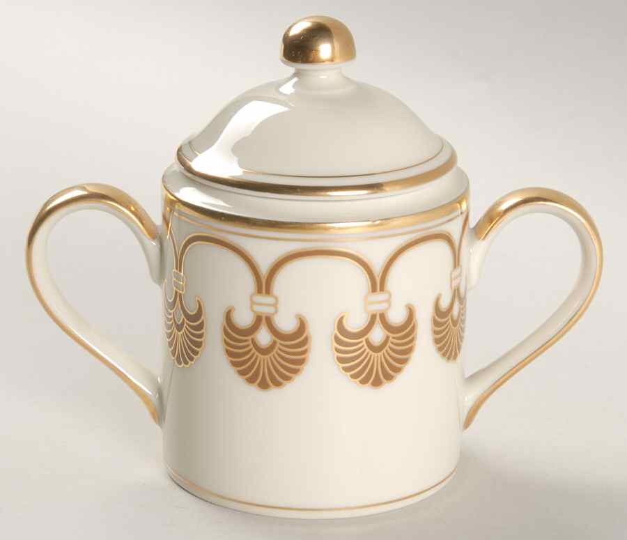 Alexandria Sugar Bowl & Lid by Fitz & Floyd-1