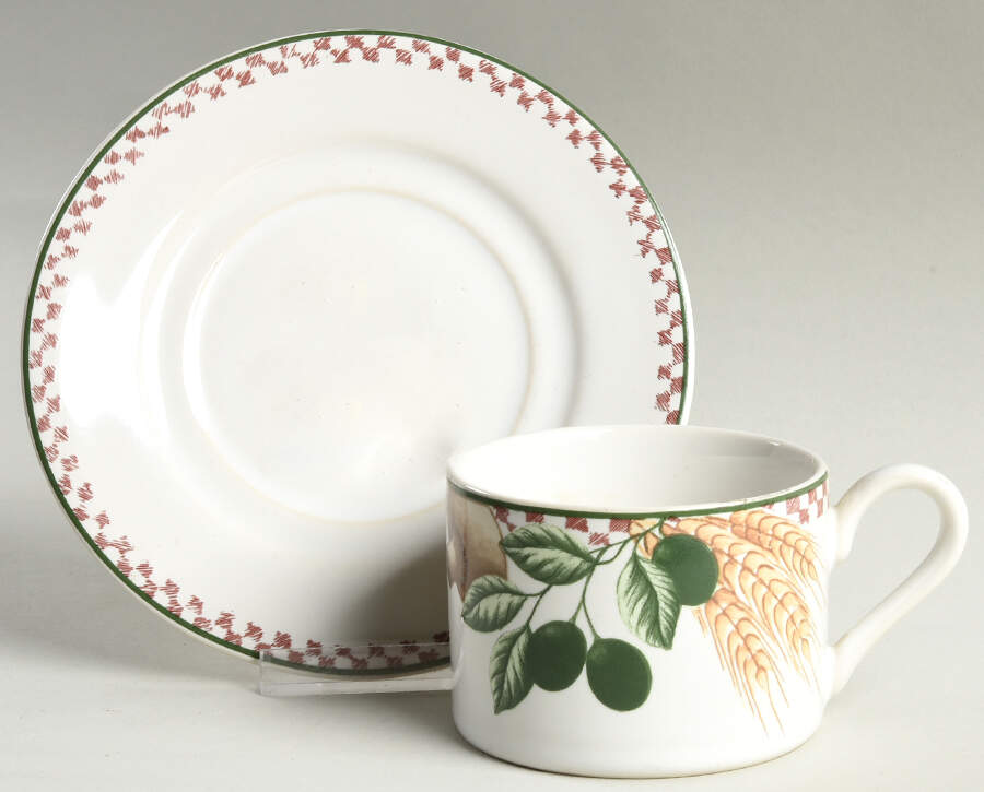 Alfresco Flat Cup & Saucer Set by Fitz & Floyd-1
