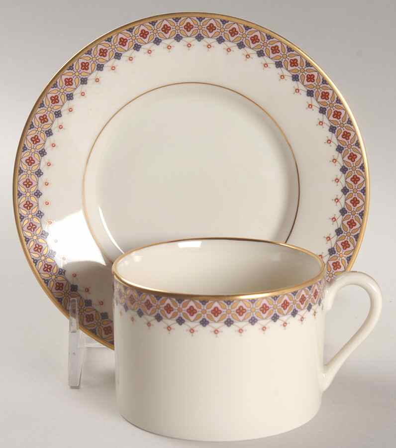 Altamont Flat Cup & Saucer Set by Fitz & Floyd-1