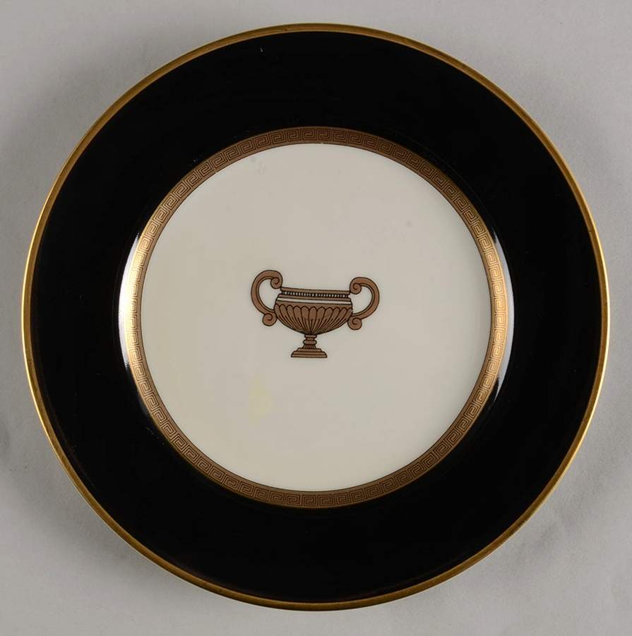 Amphora Black Salad Plate by Fitz & Floyd-1