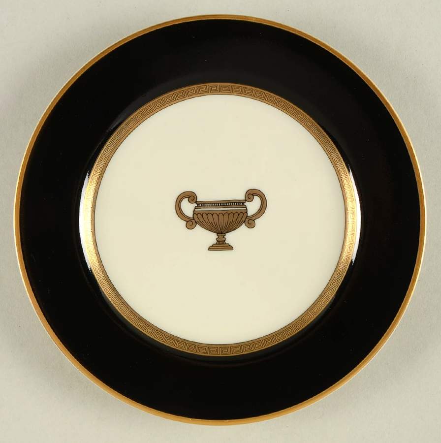 Amphora Black Bread & Butter Plate by Fitz & Floyd-1