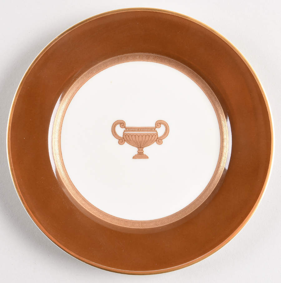 Amphora Brown Bread & Butter Plate by Fitz & Floyd-1
