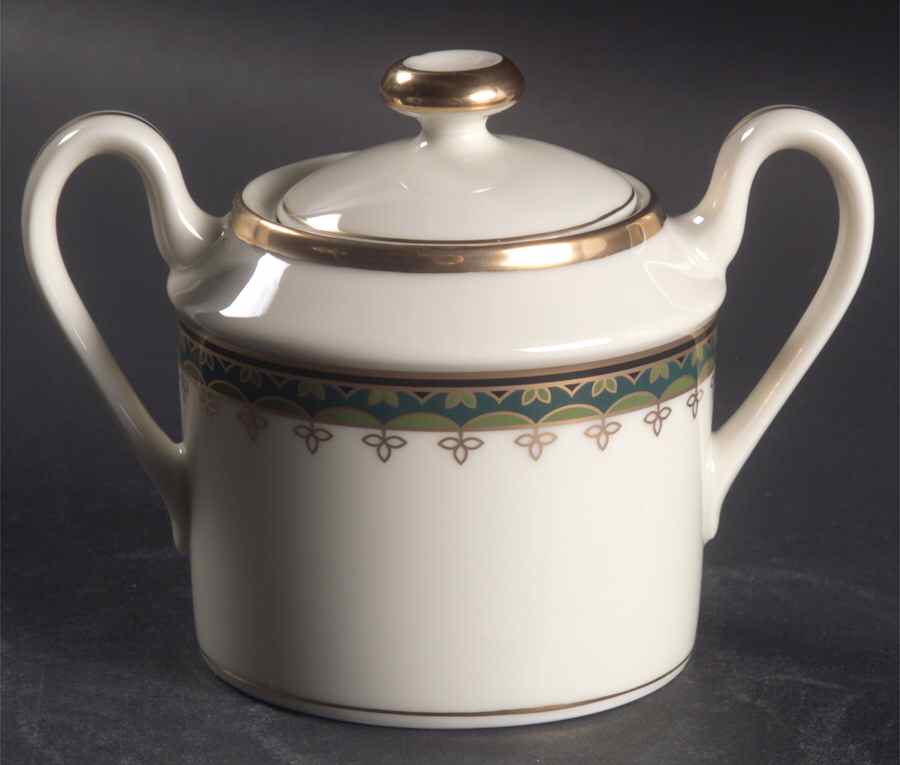 Anniston Sugar Bowl & Lid by Fitz & Floyd-1