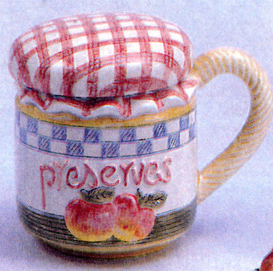 Apple Delight Figural Mug & Lid by Fitz & Floyd-1