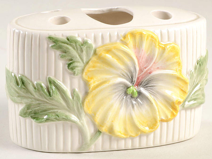 April Flowers Toothbrush Holder by Fitz & Floyd-1