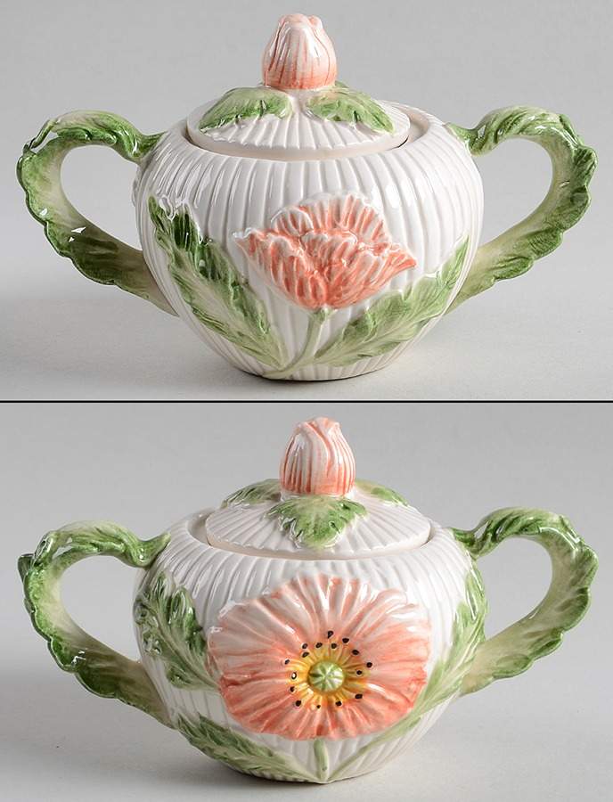 April Flowers Sugar Bowl & Lid by Fitz & Floyd-1