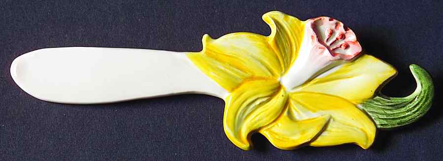 April Flowers Canape Spreader by Fitz & Floyd-1