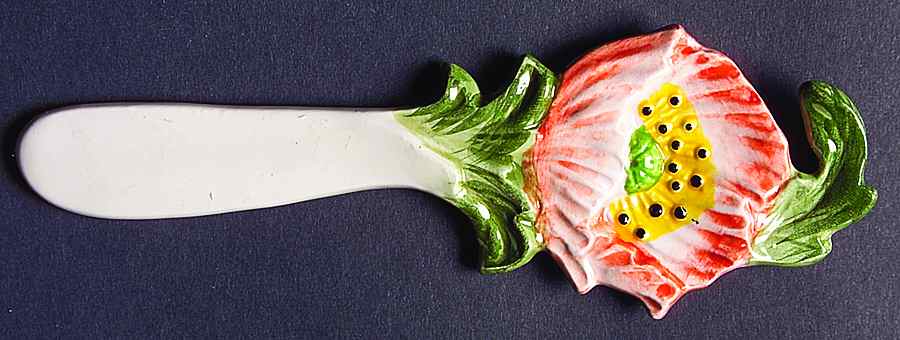 April Flowers Canape Spreader by Fitz & Floyd-1