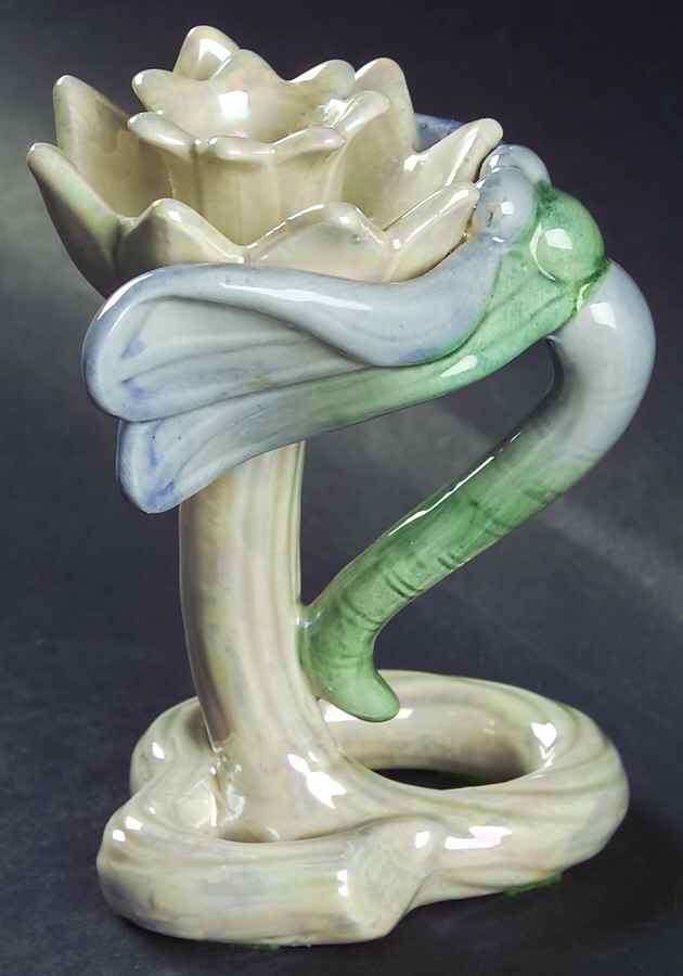 Art Nouveau 5" Candlestick by Fitz & Floyd-1