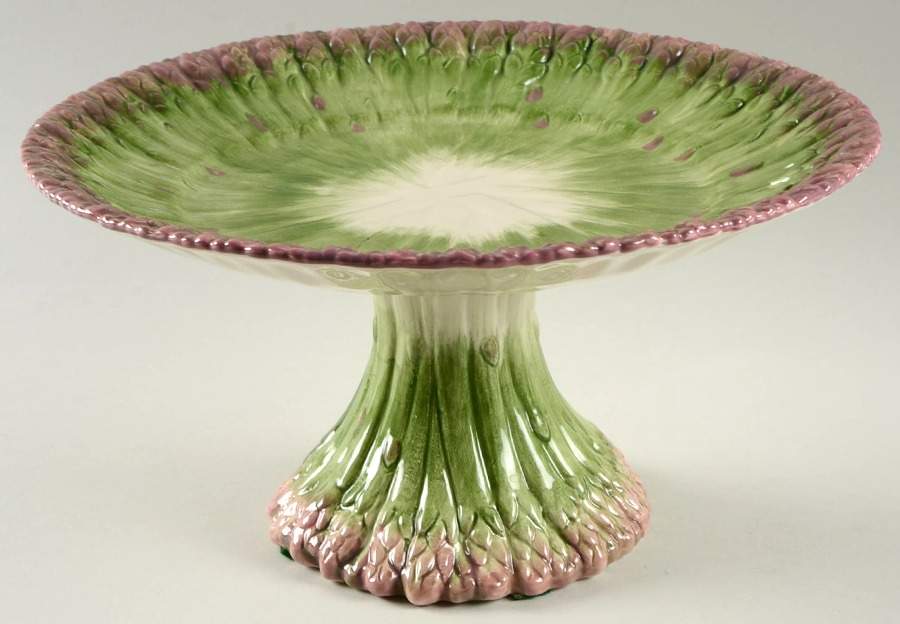Asparagus 11" Diameter Pedestal Cake Stand by Fitz & Floyd-1
