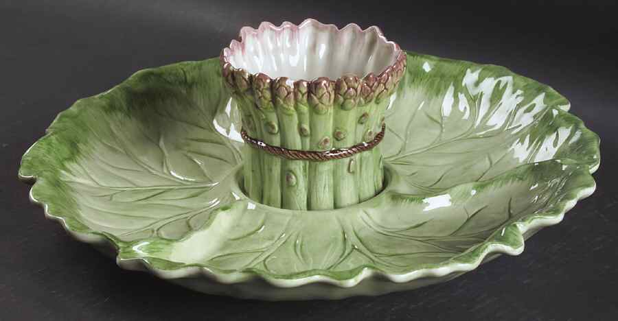 Asparagus (2 Piece) Chip & Dip Set by Fitz & Floyd-1