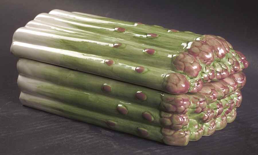 Asparagus Rectangular Box with Lid by Fitz & Floyd-1