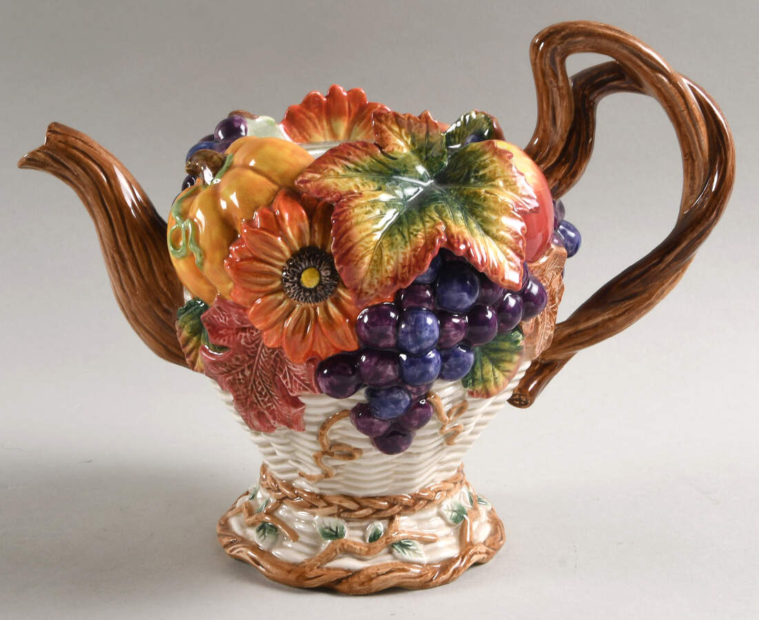 Autumn Bounty Teapot No Lid by Fitz & Floyd-1