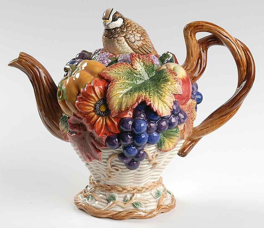 Autumn Bounty Teapot & Lid by Fitz & Floyd-1
