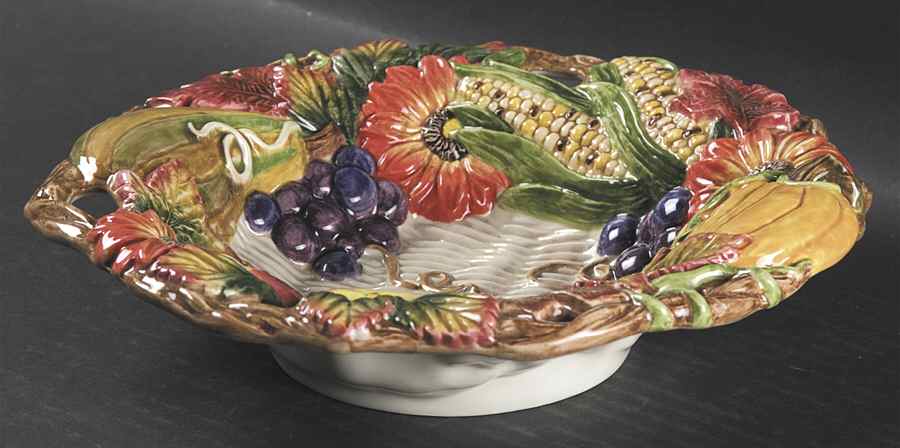Autumn Bounty 9" Round Vegetable Bowl by Fitz & Floyd-1