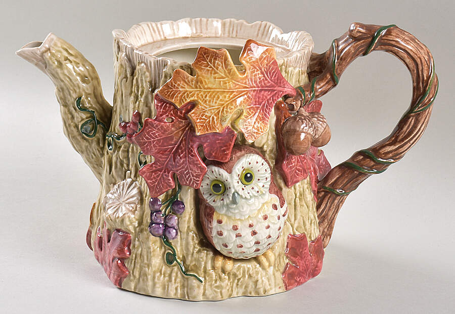 Autumn Woods Teapot No Lid by Fitz & Floyd-1