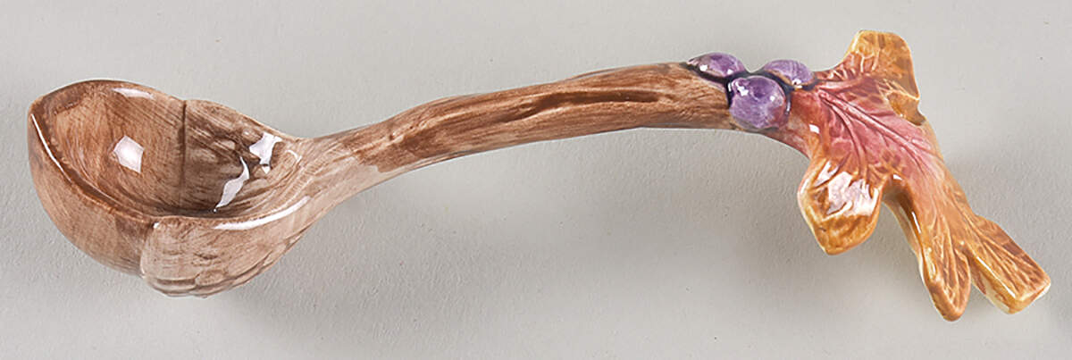 Autumn Woods All Ceramic Sugar Spoon by Fitz & Floyd-1