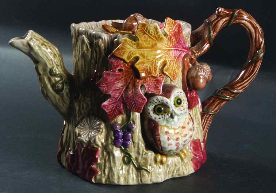 Autumn Woods Teapot & Lid by Fitz & Floyd-1
