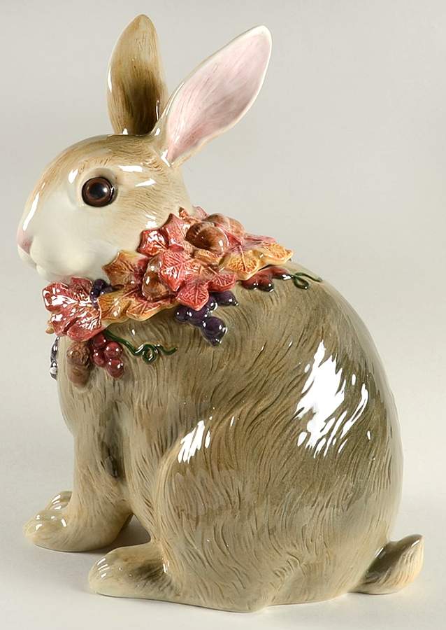 Autumn Woods Figural Cookie Jar & Lid by Fitz & Floyd-1