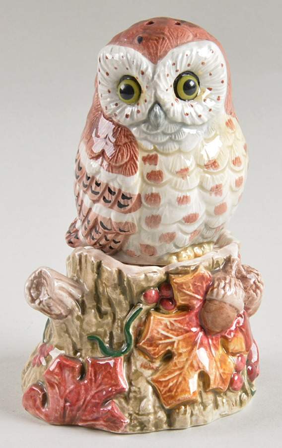 Autumn Woods Stacking Salt & Pepper Set by Fitz & Floyd-1