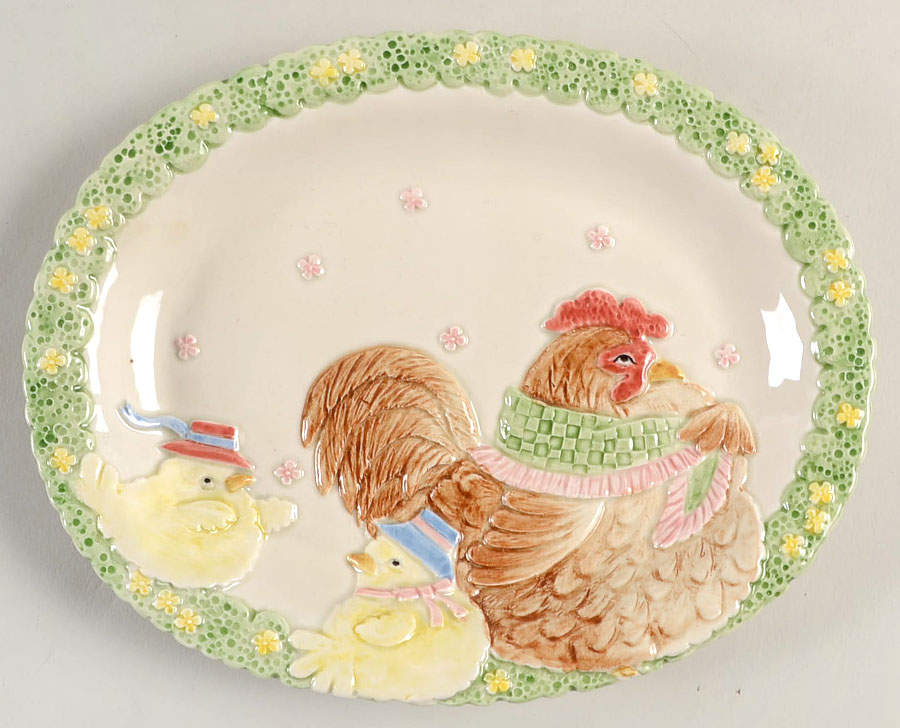 Bacon & Eggs Canape Tray by Fitz & Floyd-1