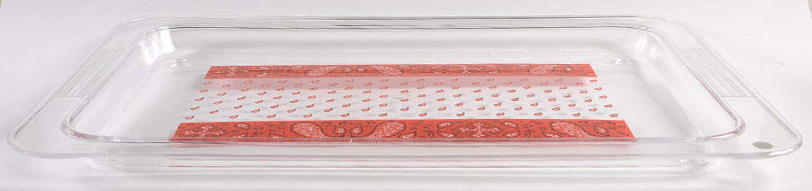Bandana 19" Acrylic Rectangular Tray by Fitz & Floyd-1