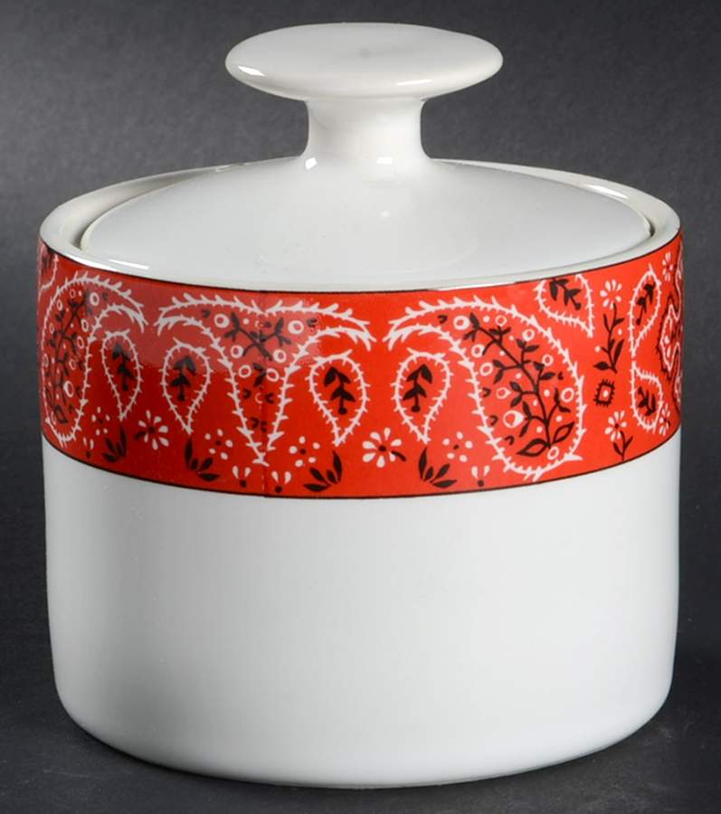 Bandana Sugar Bowl & Lid by Fitz & Floyd-1