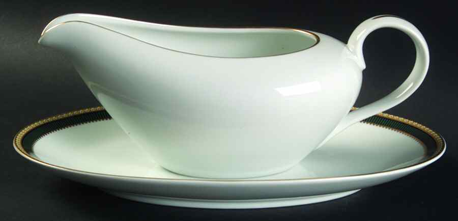 Barrington Gravy Boat & Underplate/Relish by Fitz & Floyd-1