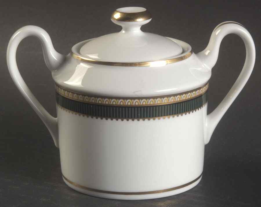 Barrington Sugar Bowl & Lid by Fitz & Floyd-1