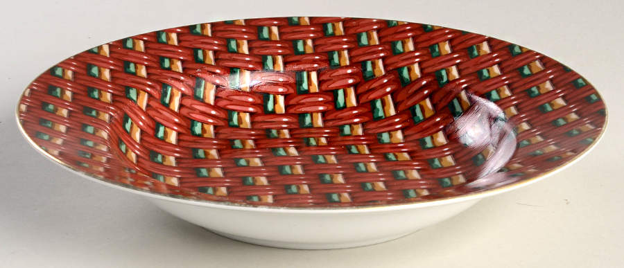 Basketry Large Rim Soup Bowl by Fitz & Floyd-1