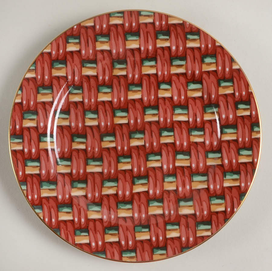 Basketry Bread & Butter Plate by Fitz & Floyd-1