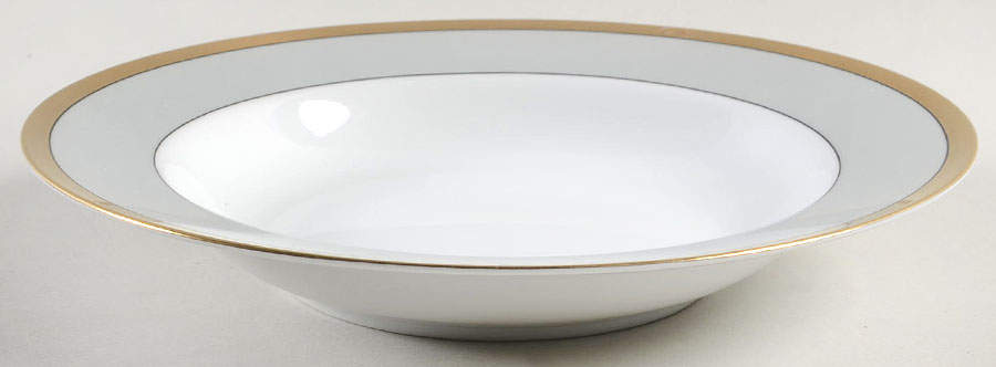 Biarritz Gris (Gray) Rim Soup Bowl by Fitz & Floyd-1
